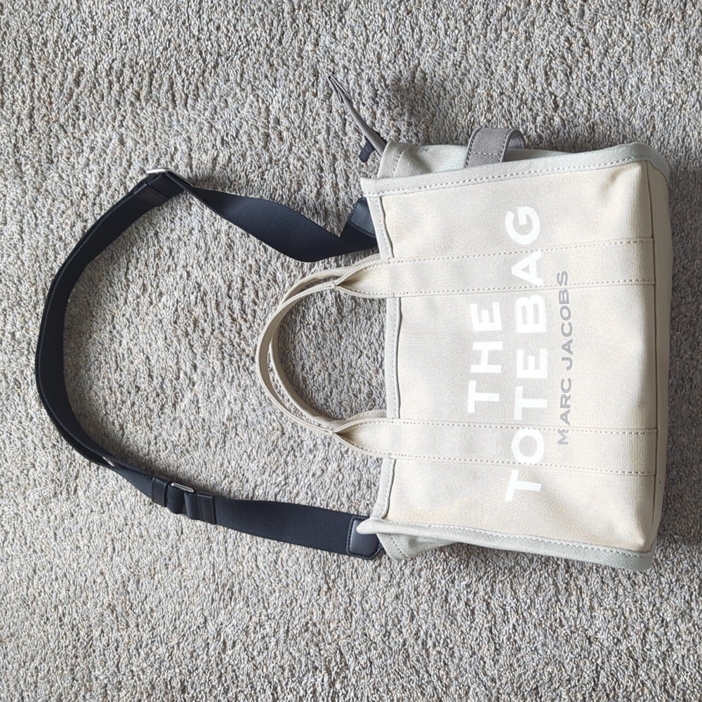 Marc Jacobs Cream and Black Tote Bag